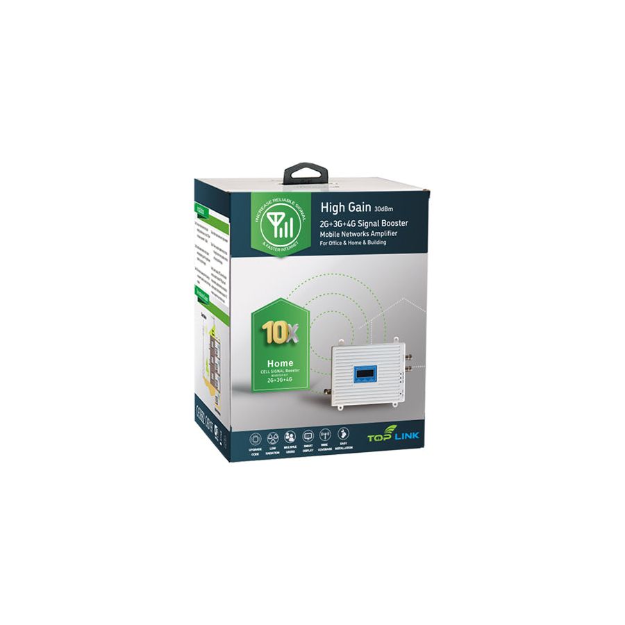 WIKKI STORE signal-booster جهاز مقوي شبكات الإتصالات و الأنترنت لمزودي خدمات الإتصال موبيليس , أوريدو , جيزي TOPLINK ORIGINAL signal-booster-4g